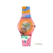 SWATCH Mango Dream classic quarzo cassa e cinturino plastica colorata new